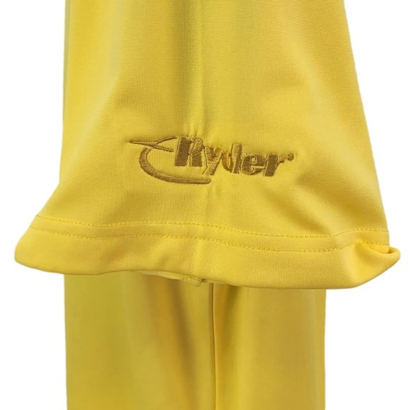 PING Polo Shirt Men's Size Large Performance Golf Short Sleeve Yellow Ryder Logo - Picture 5 of 8